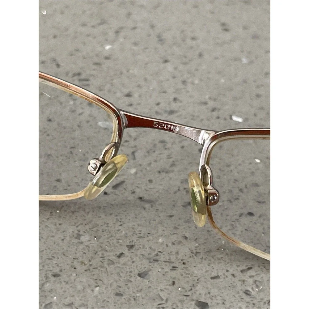 Vogue Half rim Eyeglasses FRAMES ONLY VO3619 740 52-18-135 Shiny Brown Orange